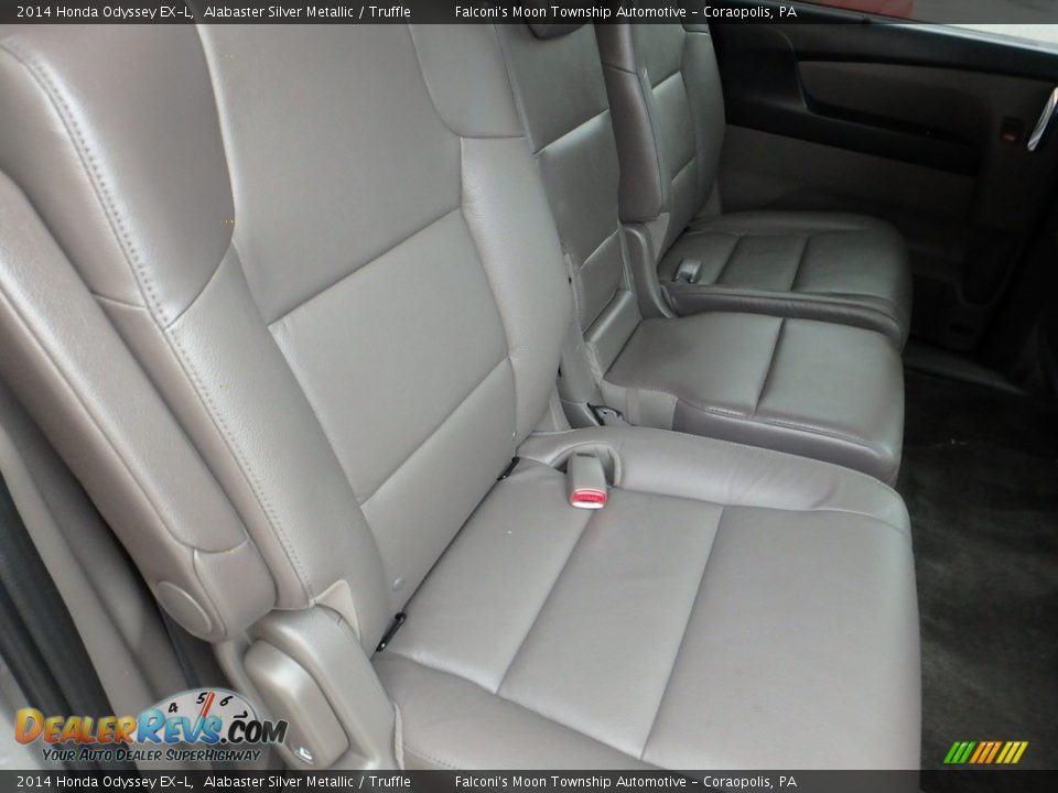 2014 Honda Odyssey EX-L Alabaster Silver Metallic / Truffle Photo #14