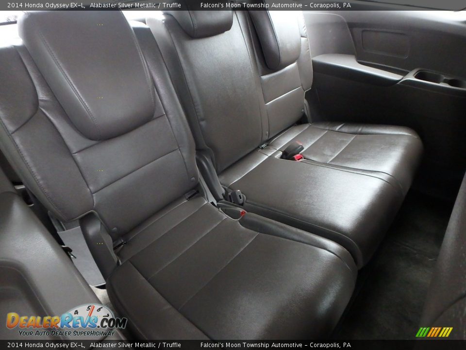 2014 Honda Odyssey EX-L Alabaster Silver Metallic / Truffle Photo #15