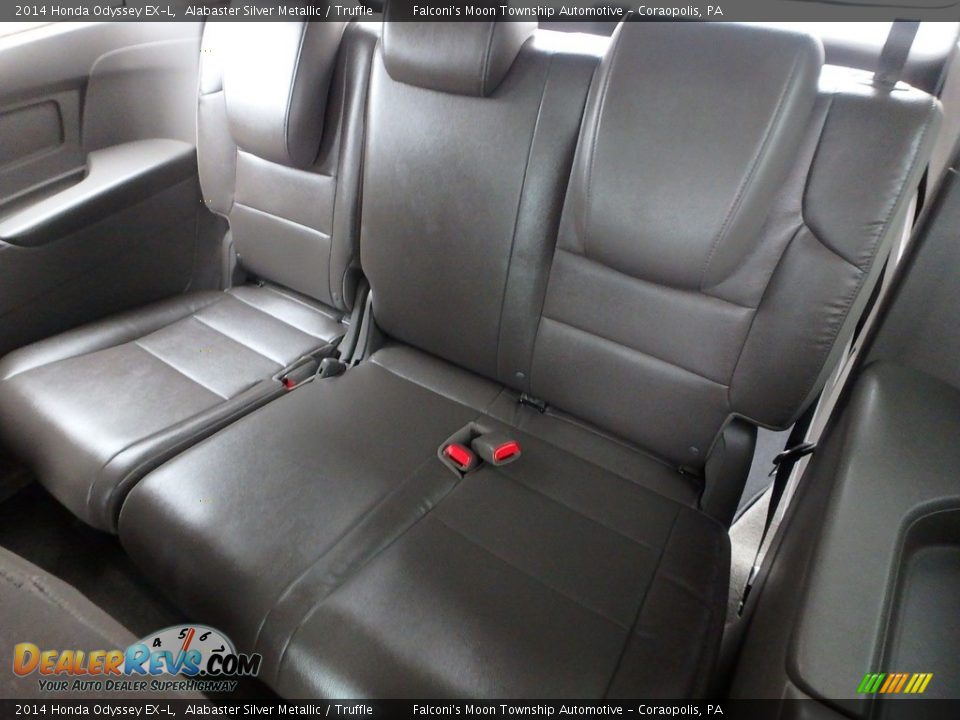 2014 Honda Odyssey EX-L Alabaster Silver Metallic / Truffle Photo #18