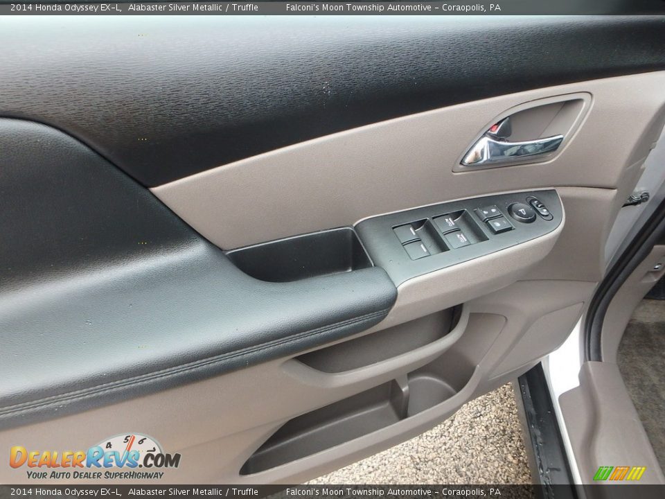 2014 Honda Odyssey EX-L Alabaster Silver Metallic / Truffle Photo #20