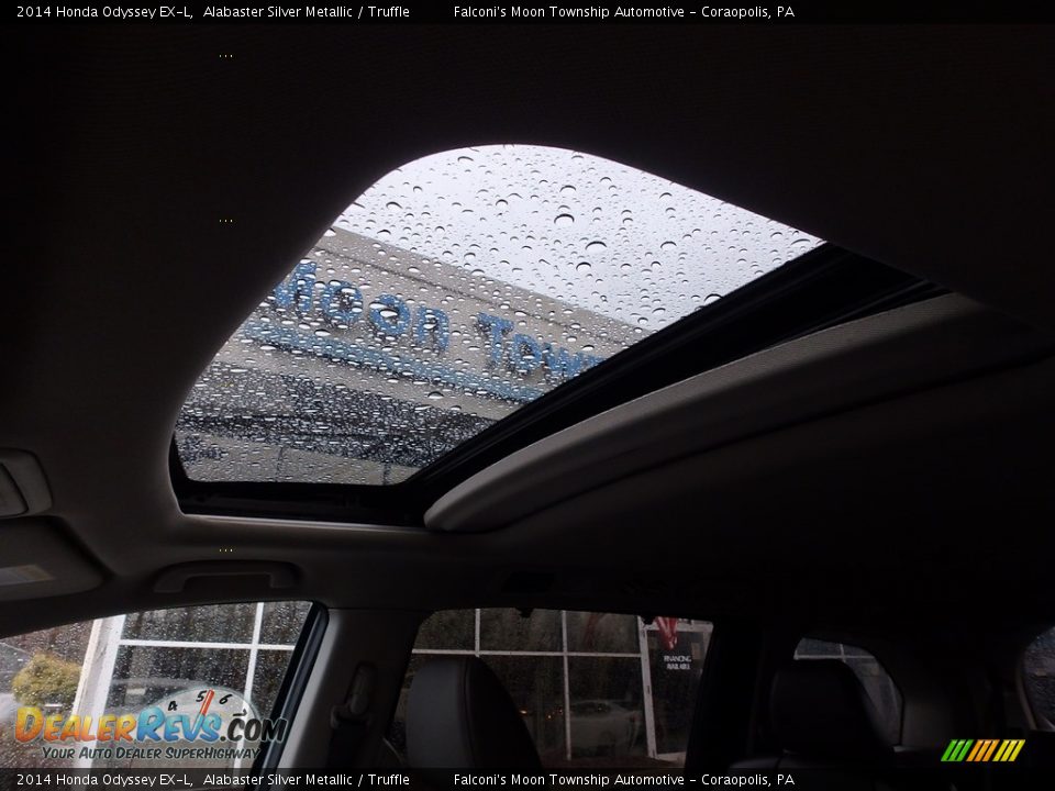 2014 Honda Odyssey EX-L Alabaster Silver Metallic / Truffle Photo #21