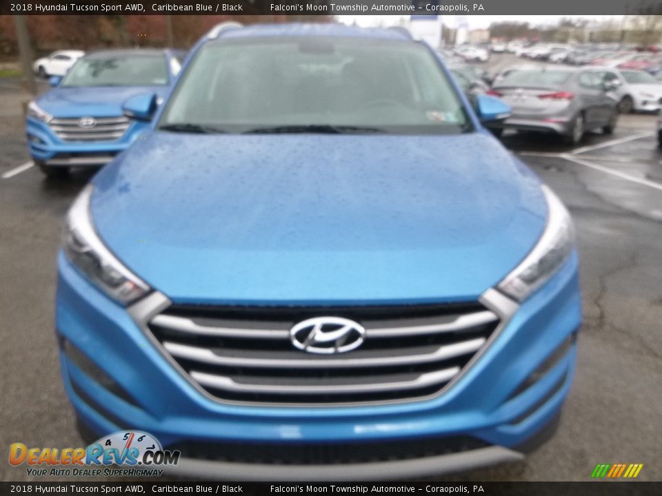 2018 Hyundai Tucson Sport AWD Caribbean Blue / Black Photo #4