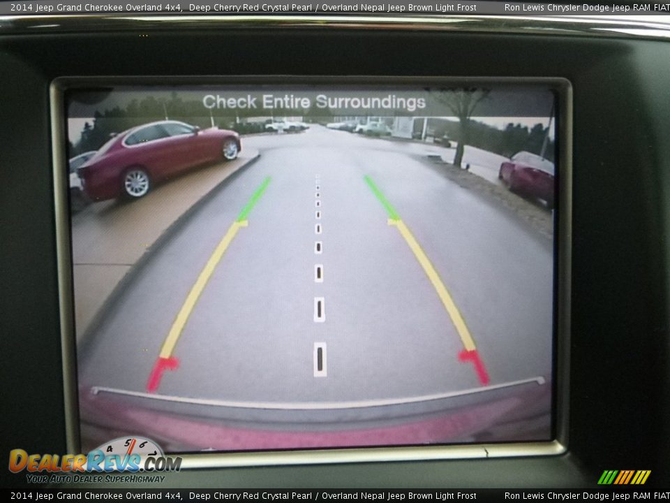 2014 Jeep Grand Cherokee Overland 4x4 Deep Cherry Red Crystal Pearl / Overland Nepal Jeep Brown Light Frost Photo #19