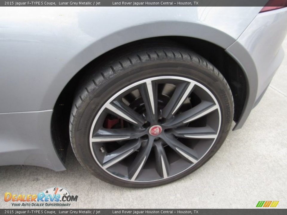 2015 Jaguar F-TYPE S Coupe Lunar Grey Metallic / Jet Photo #9