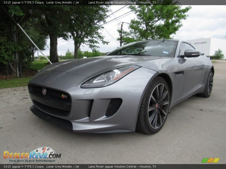 2015 Jaguar F-TYPE S Coupe Lunar Grey Metallic / Jet Photo #13