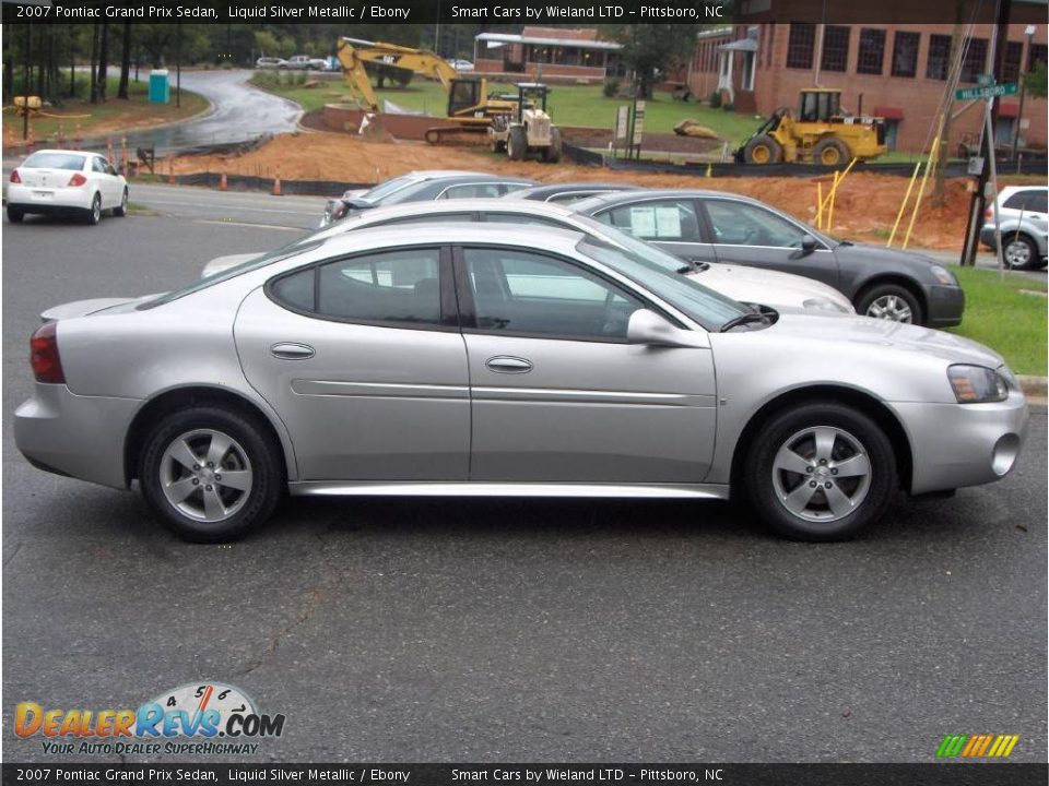 2007 Pontiac Grand Prix Sedan Liquid Silver Metallic / Ebony Photo #5