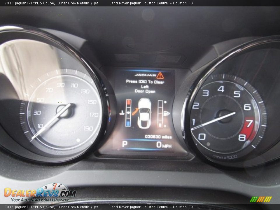 2015 Jaguar F-TYPE S Coupe Lunar Grey Metallic / Jet Photo #25