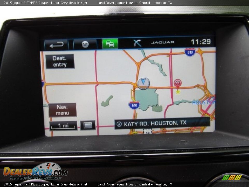 2015 Jaguar F-TYPE S Coupe Lunar Grey Metallic / Jet Photo #27