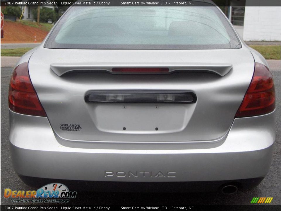 2007 Pontiac Grand Prix Sedan Liquid Silver Metallic / Ebony Photo #7