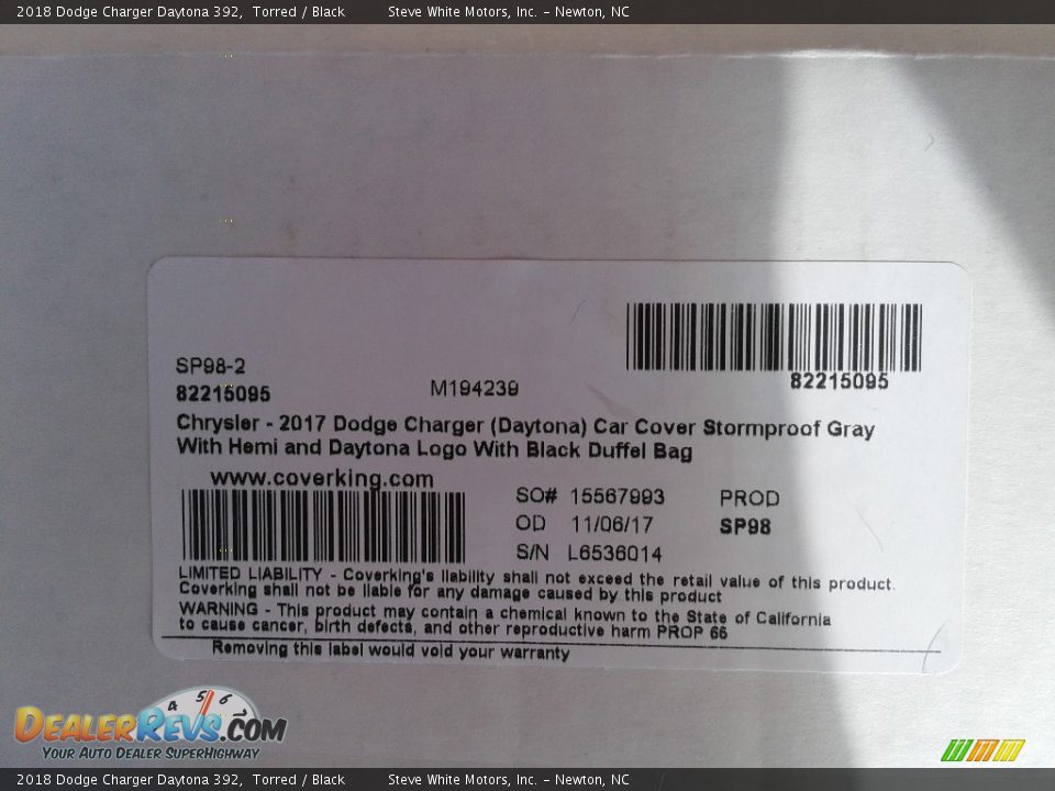 2018 Dodge Charger Daytona 392 Torred / Black Photo #31