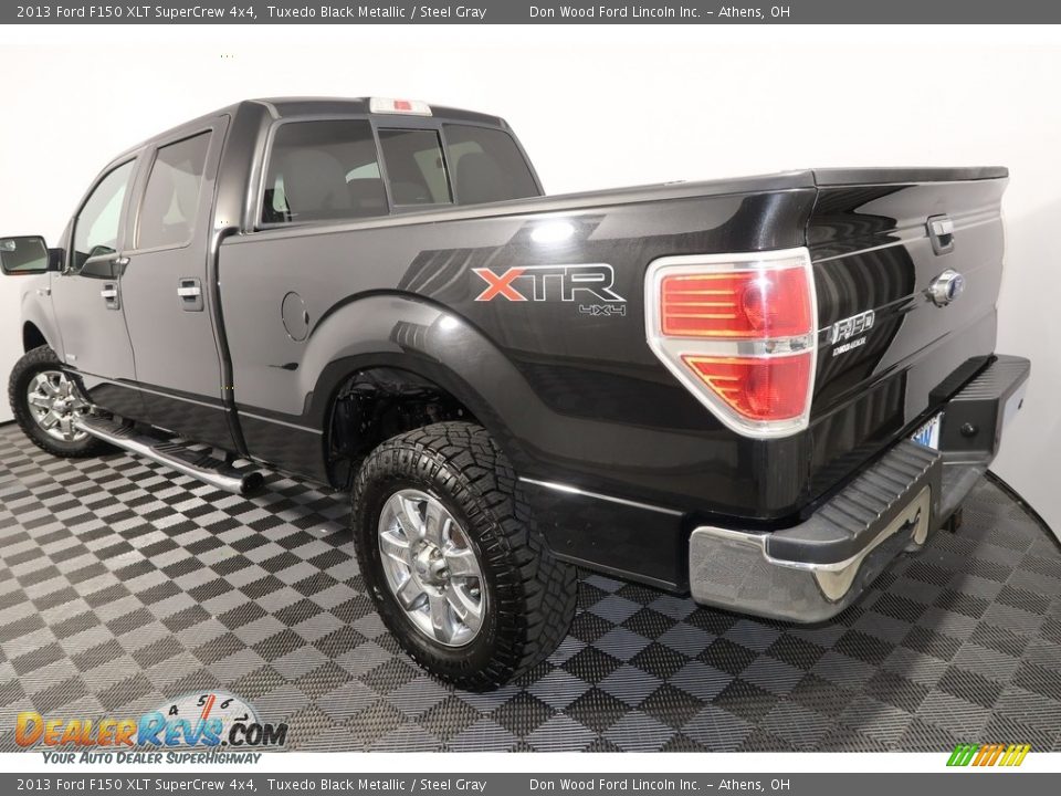 2013 Ford F150 XLT SuperCrew 4x4 Tuxedo Black Metallic / Steel Gray Photo #11