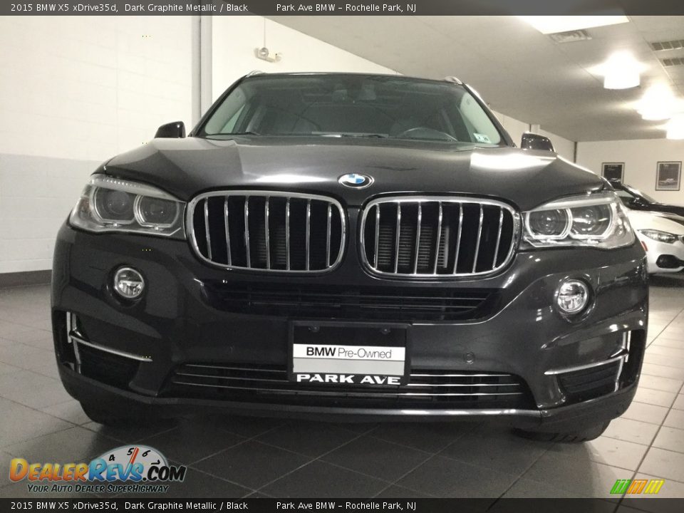 2015 BMW X5 xDrive35d Dark Graphite Metallic / Black Photo #8