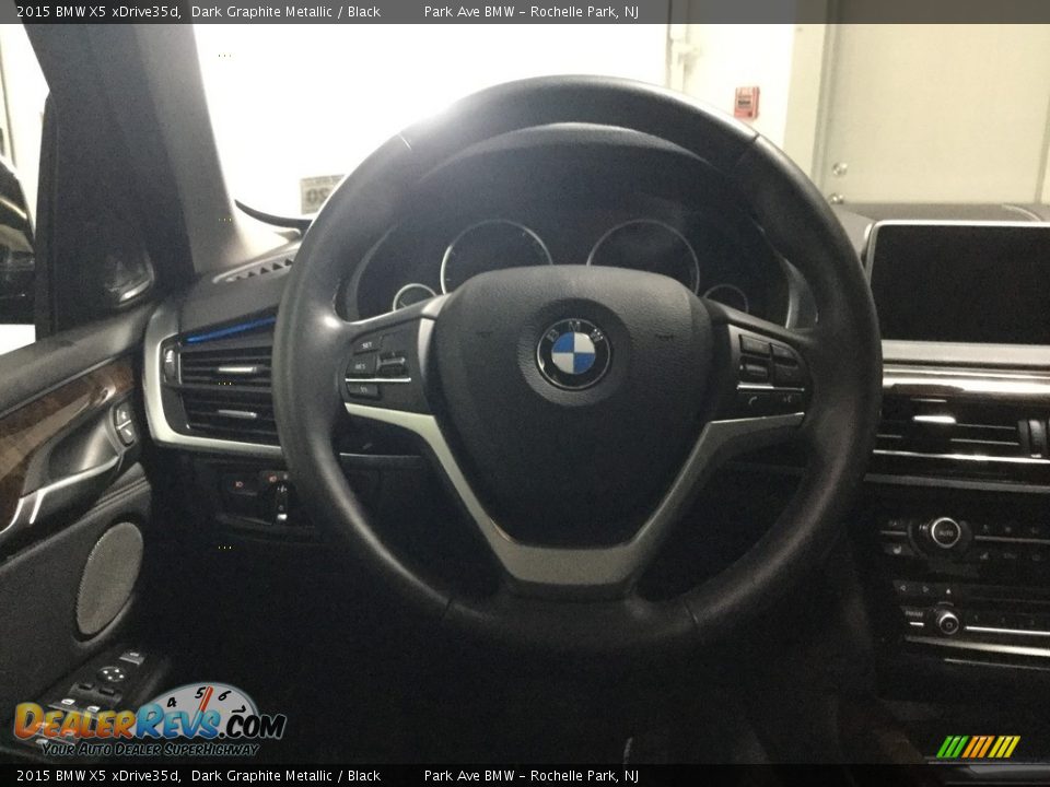 2015 BMW X5 xDrive35d Dark Graphite Metallic / Black Photo #22