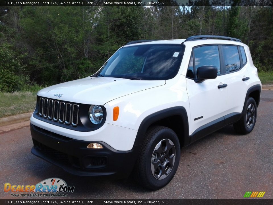 2018 Jeep Renegade Sport 4x4 Alpine White / Black Photo #2