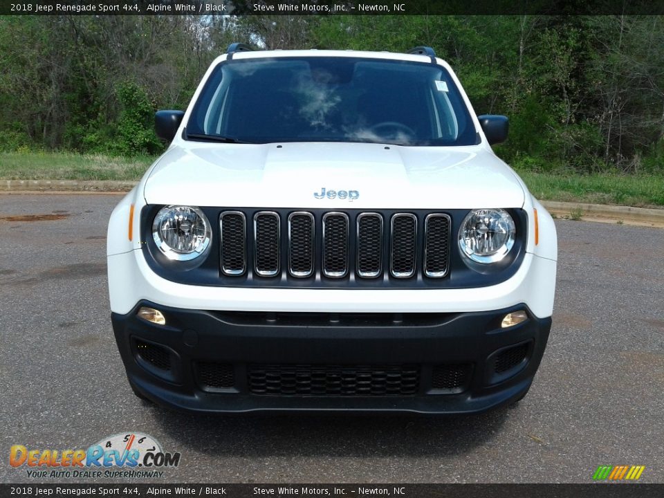 2018 Jeep Renegade Sport 4x4 Alpine White / Black Photo #3