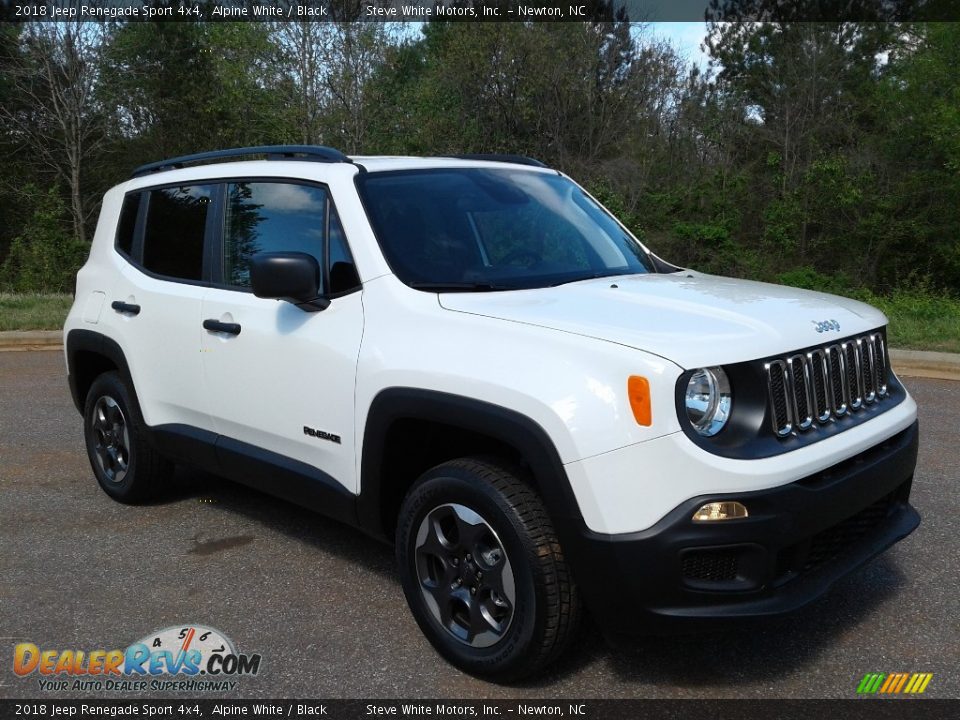 2018 Jeep Renegade Sport 4x4 Alpine White / Black Photo #4