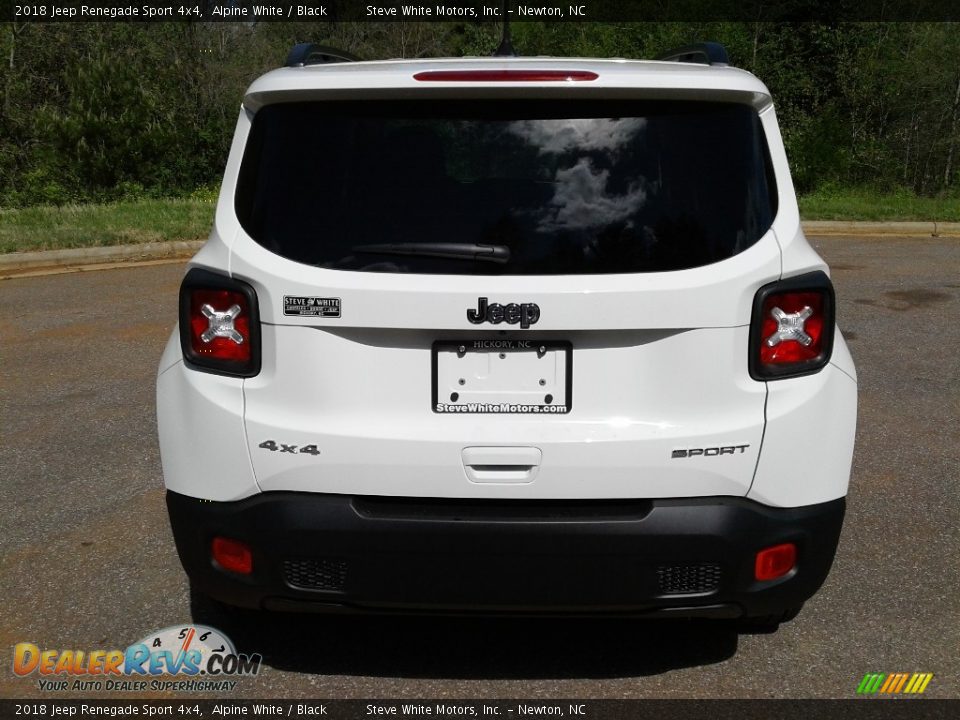 2018 Jeep Renegade Sport 4x4 Alpine White / Black Photo #7