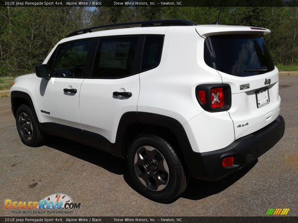 2018 Jeep Renegade Sport 4x4 Alpine White / Black Photo #8