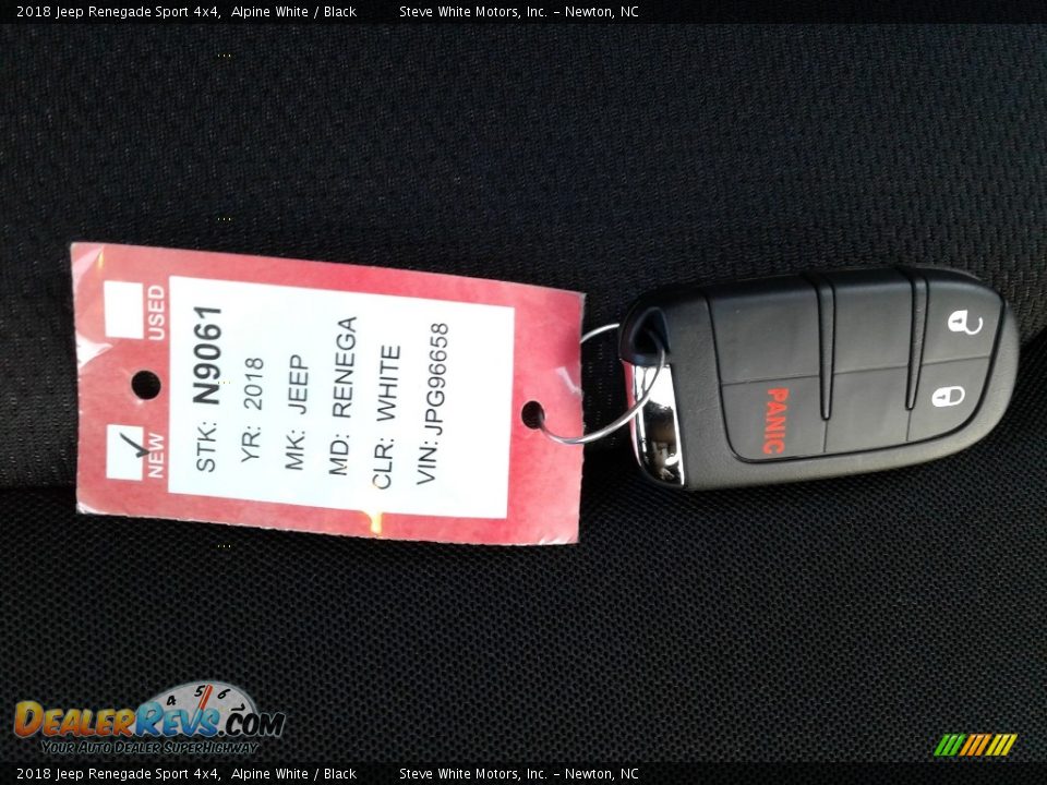 2018 Jeep Renegade Sport 4x4 Alpine White / Black Photo #27
