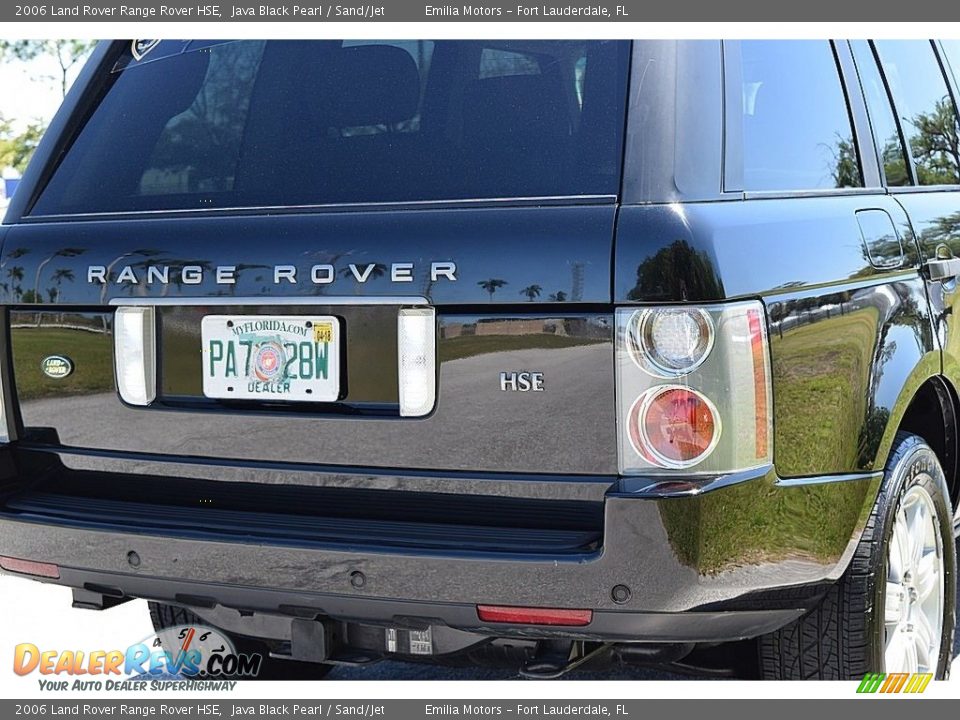 2006 Land Rover Range Rover HSE Java Black Pearl / Sand/Jet Photo #6