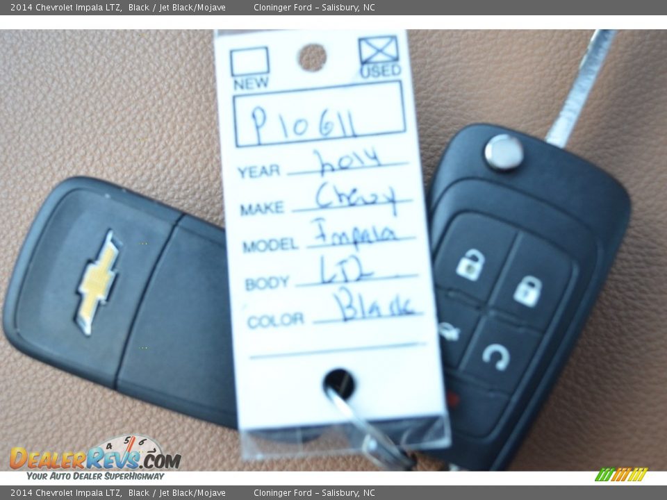 2014 Chevrolet Impala LTZ Black / Jet Black/Mojave Photo #21