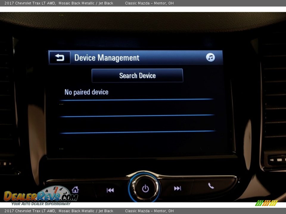 2017 Chevrolet Trax LT AWD Mosaic Black Metallic / Jet Black Photo #10