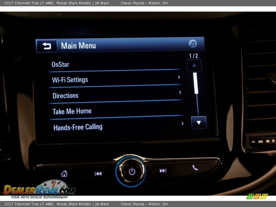 2017 Chevrolet Trax LT AWD Mosaic Black Metallic / Jet Black Photo #11