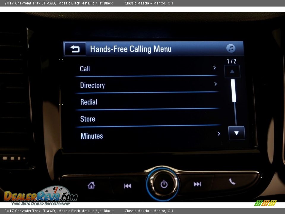 2017 Chevrolet Trax LT AWD Mosaic Black Metallic / Jet Black Photo #12