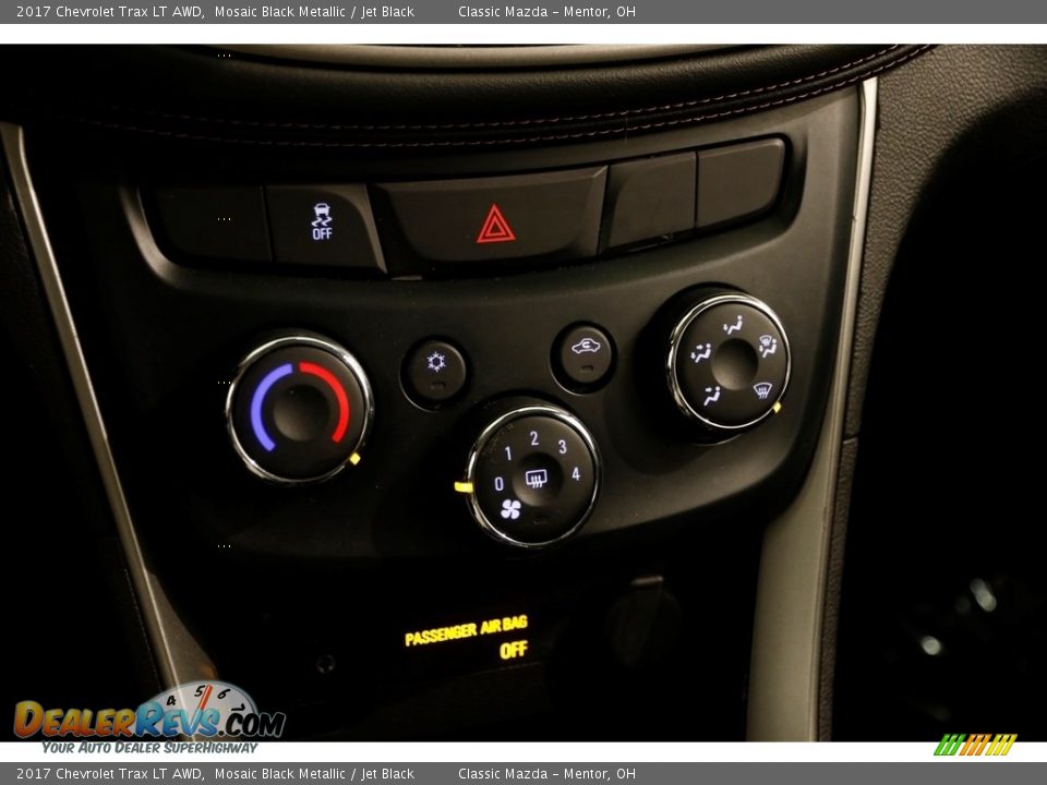 2017 Chevrolet Trax LT AWD Mosaic Black Metallic / Jet Black Photo #13