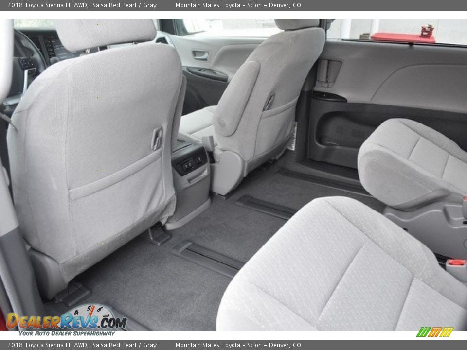 Rear Seat of 2018 Toyota Sienna LE AWD Photo #13