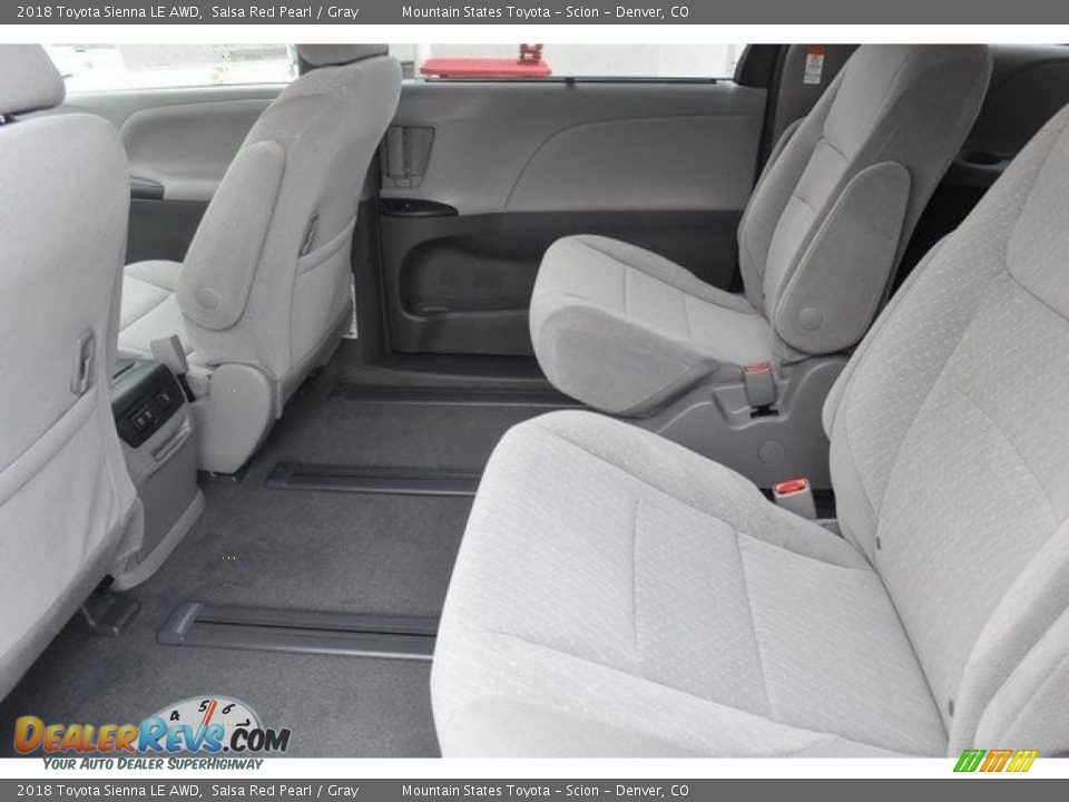 Rear Seat of 2018 Toyota Sienna LE AWD Photo #14
