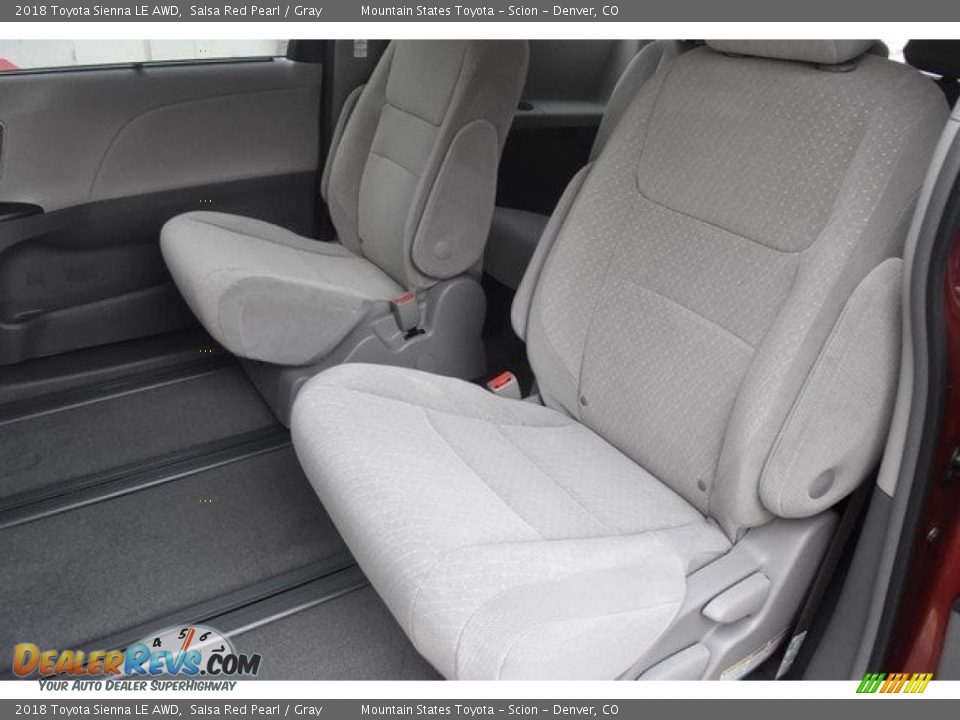 Rear Seat of 2018 Toyota Sienna LE AWD Photo #15