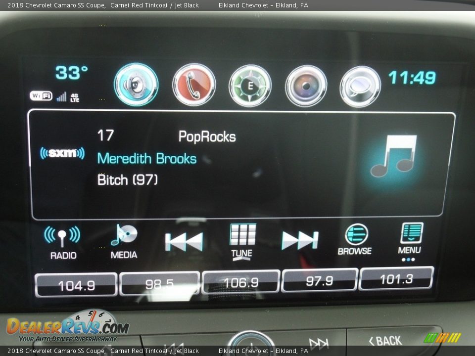 Audio System of 2018 Chevrolet Camaro SS Coupe Photo #34