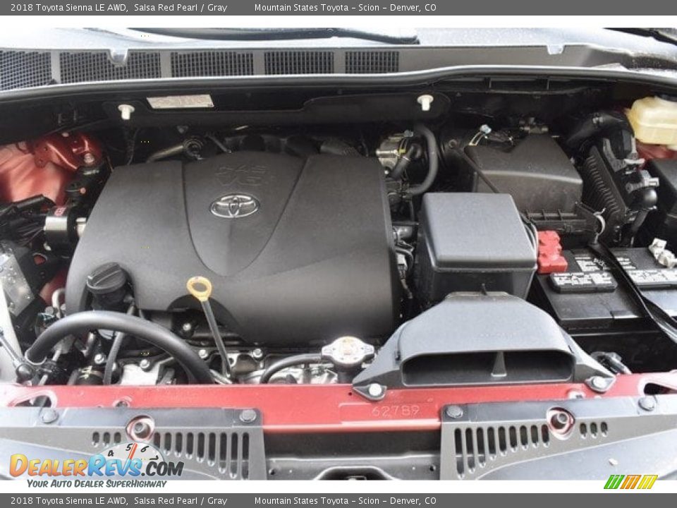 2018 Toyota Sienna LE AWD 3.5 Liter DOHC 24-Valve Dual VVT-i V6 Engine Photo #32