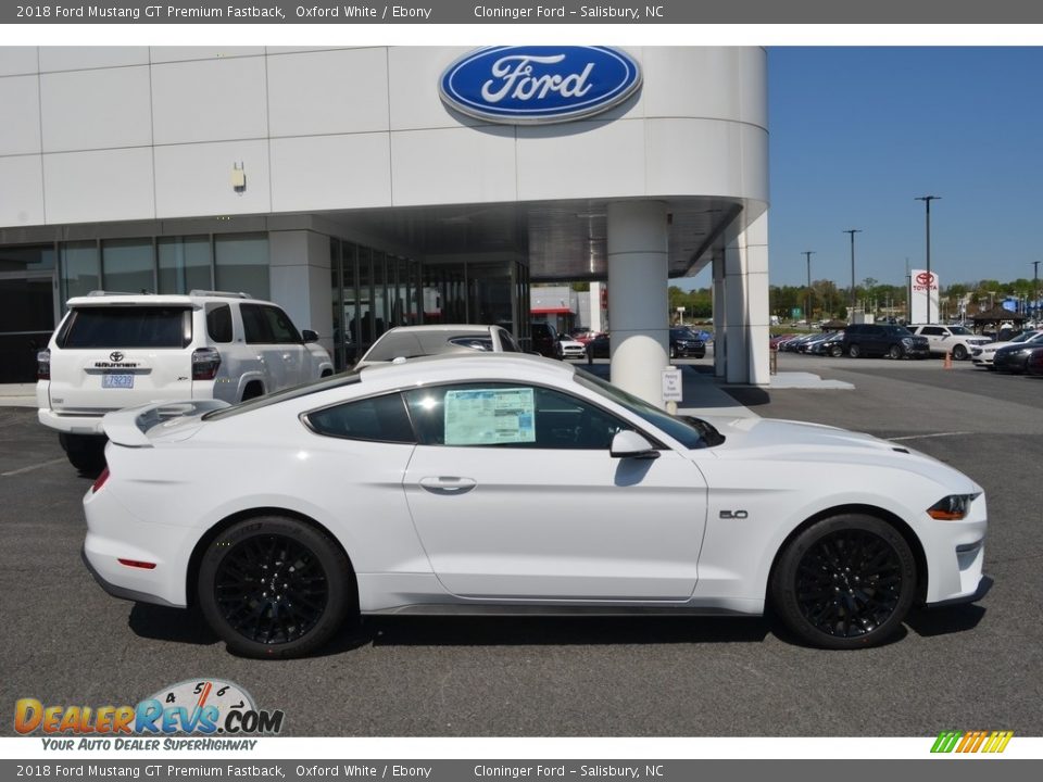 2018 Ford Mustang GT Premium Fastback Oxford White / Ebony Photo #2