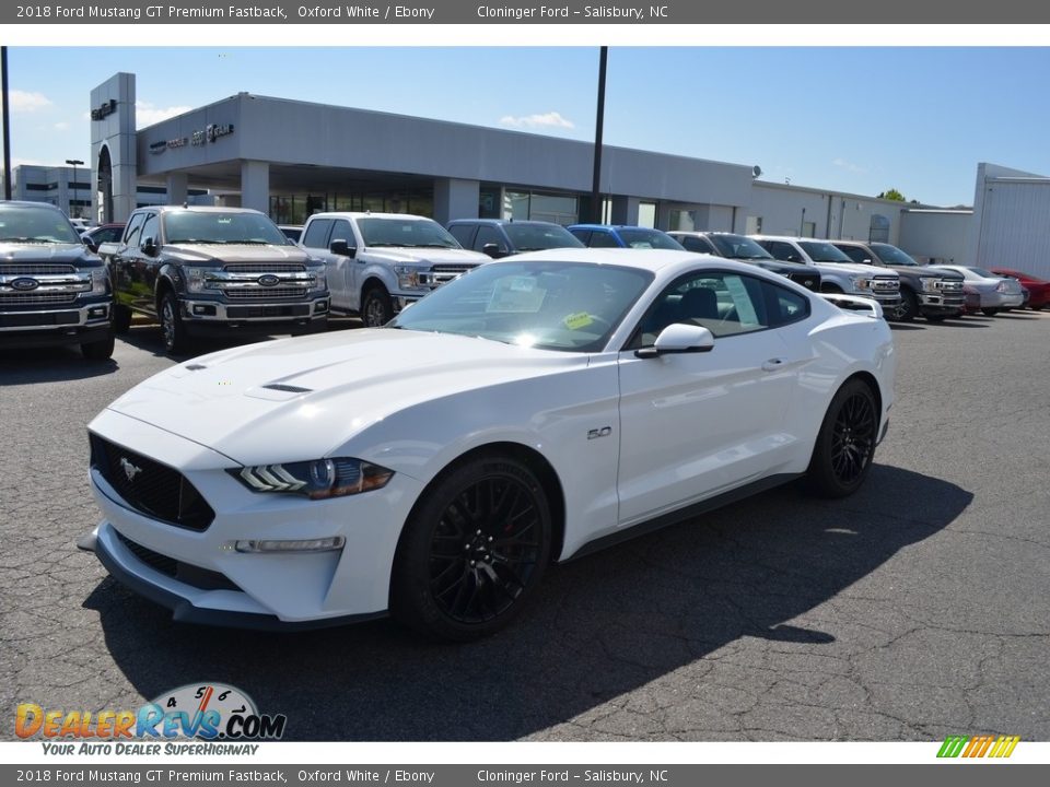 2018 Ford Mustang GT Premium Fastback Oxford White / Ebony Photo #3