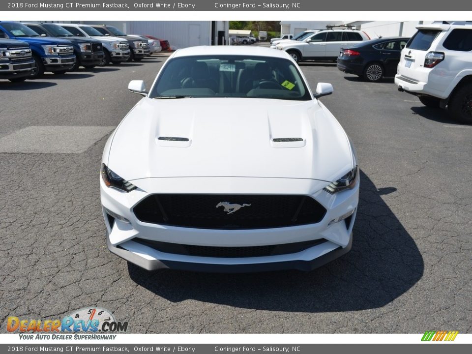 2018 Ford Mustang GT Premium Fastback Oxford White / Ebony Photo #4