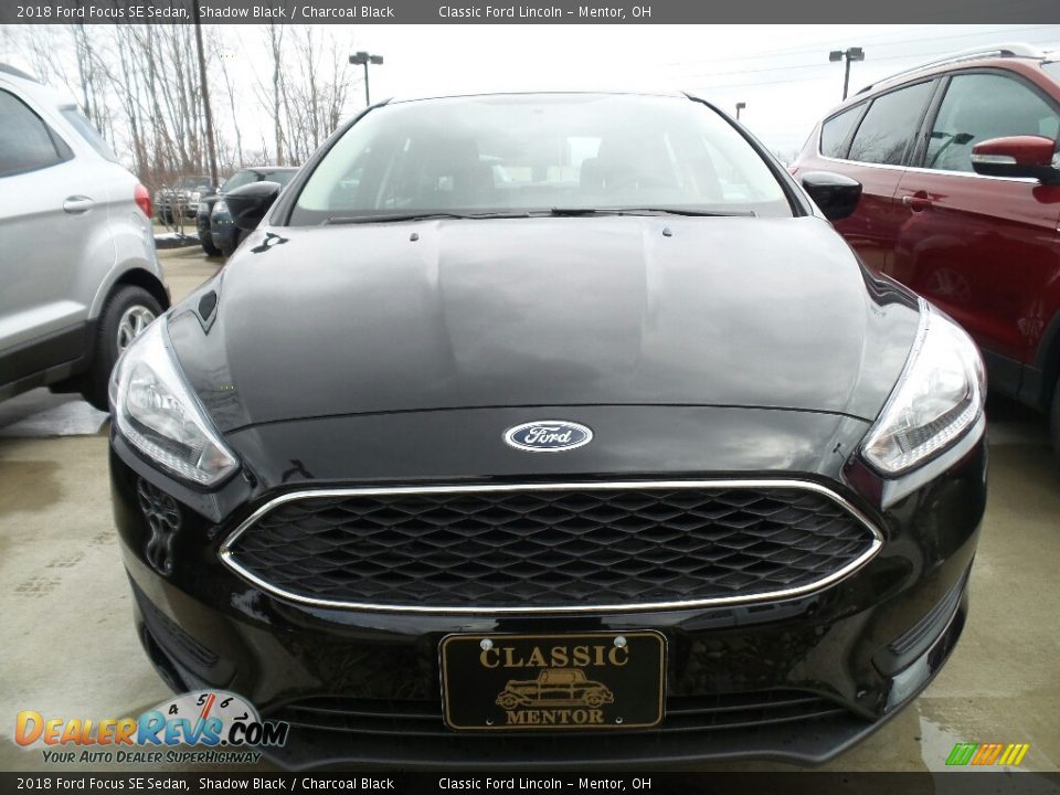 2018 Ford Focus SE Sedan Shadow Black / Charcoal Black Photo #2
