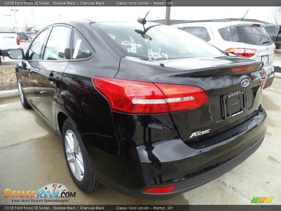 2018 Ford Focus SE Sedan Shadow Black / Charcoal Black Photo #3
