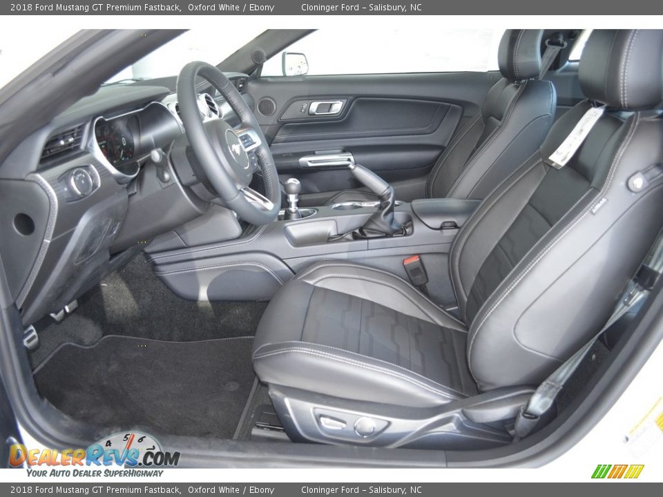 2018 Ford Mustang GT Premium Fastback Oxford White / Ebony Photo #6