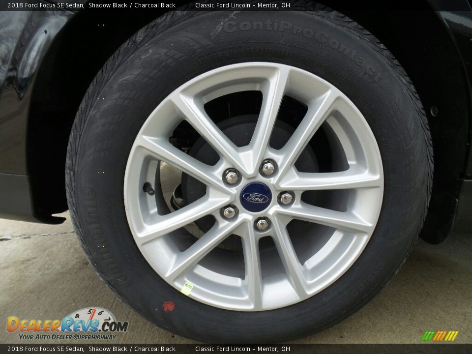2018 Ford Focus SE Sedan Shadow Black / Charcoal Black Photo #7