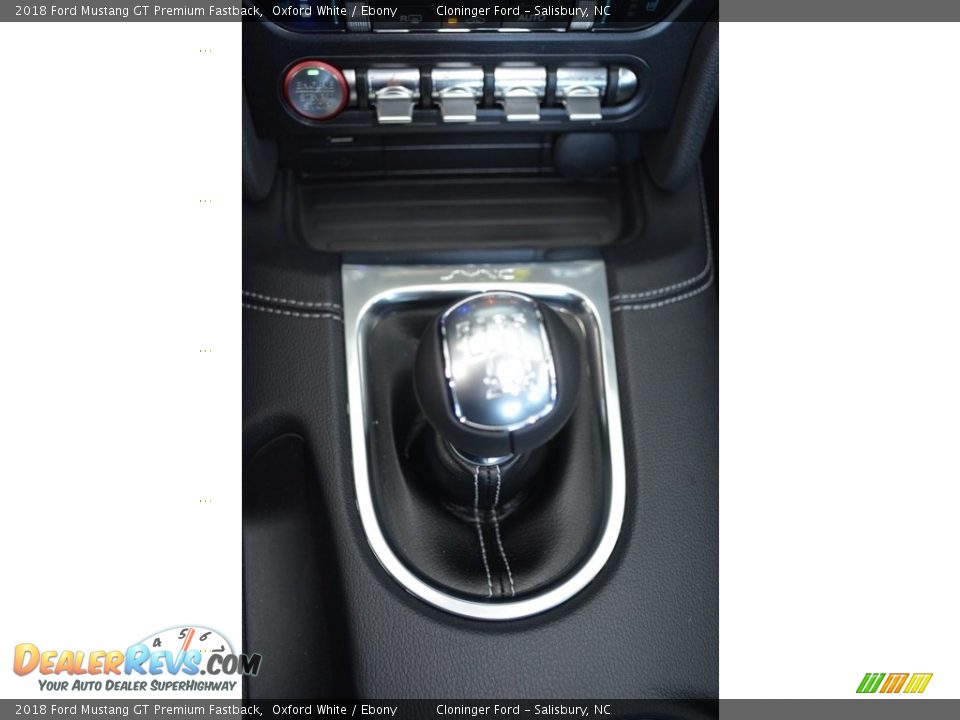 2018 Ford Mustang GT Premium Fastback Oxford White / Ebony Photo #14