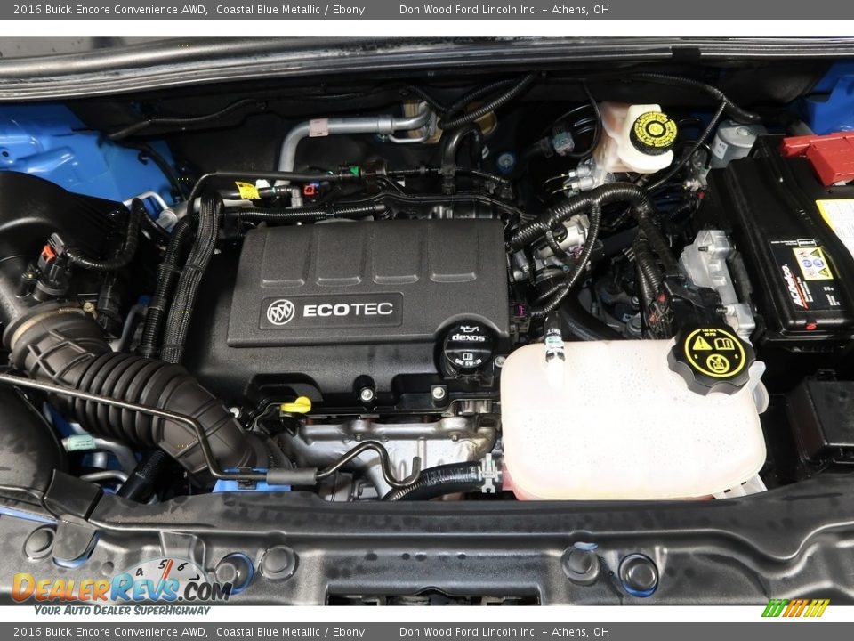 2016 Buick Encore Convenience AWD Coastal Blue Metallic / Ebony Photo #25