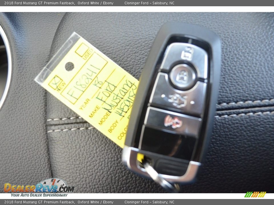 2018 Ford Mustang GT Premium Fastback Oxford White / Ebony Photo #17