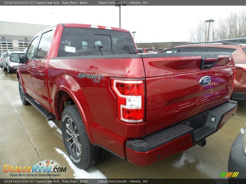 2018 Ford F150 XLT SuperCrew 4x4 Ruby Red / Black Photo #3