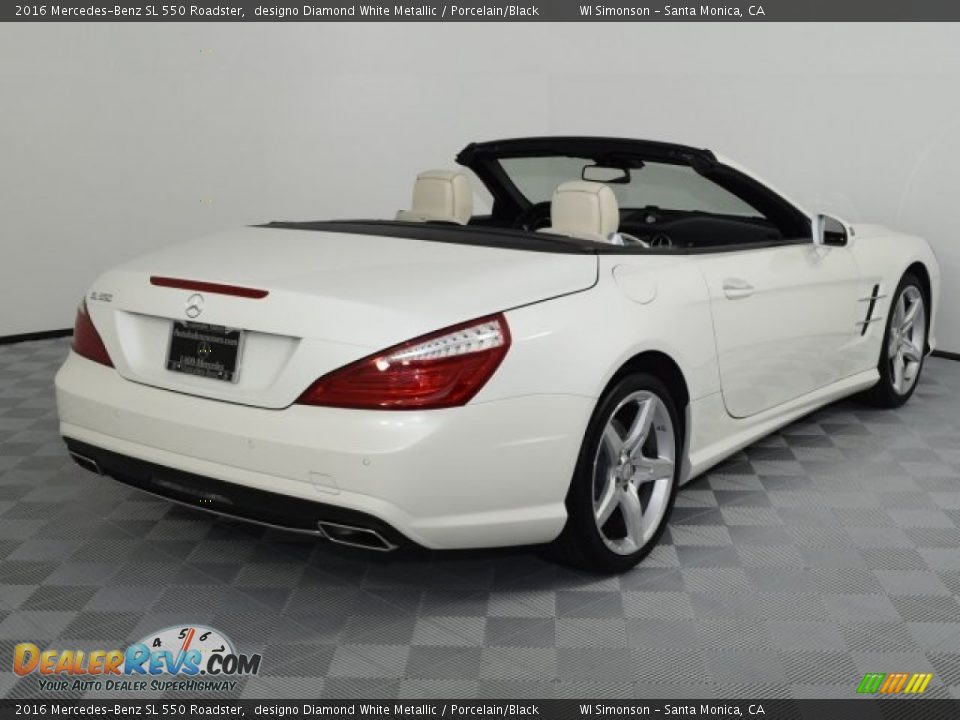 2016 Mercedes-Benz SL 550 Roadster designo Diamond White Metallic / Porcelain/Black Photo #4