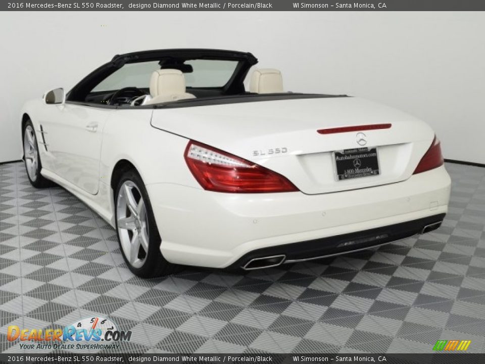 2016 Mercedes-Benz SL 550 Roadster designo Diamond White Metallic / Porcelain/Black Photo #5