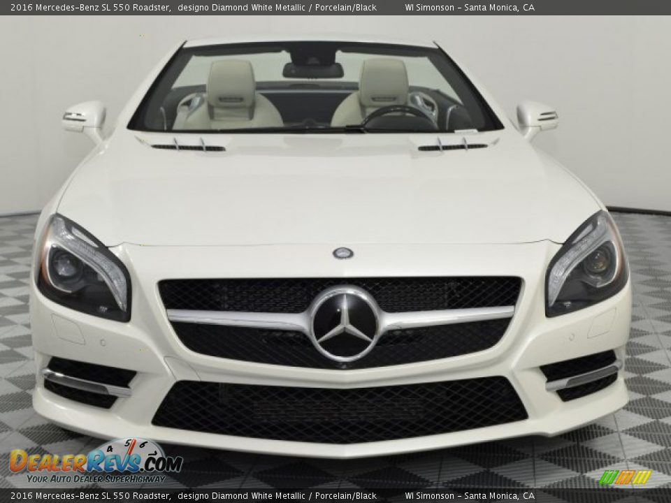 2016 Mercedes-Benz SL 550 Roadster designo Diamond White Metallic / Porcelain/Black Photo #11
