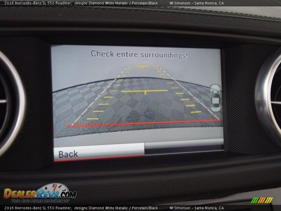 2016 Mercedes-Benz SL 550 Roadster designo Diamond White Metallic / Porcelain/Black Photo #14