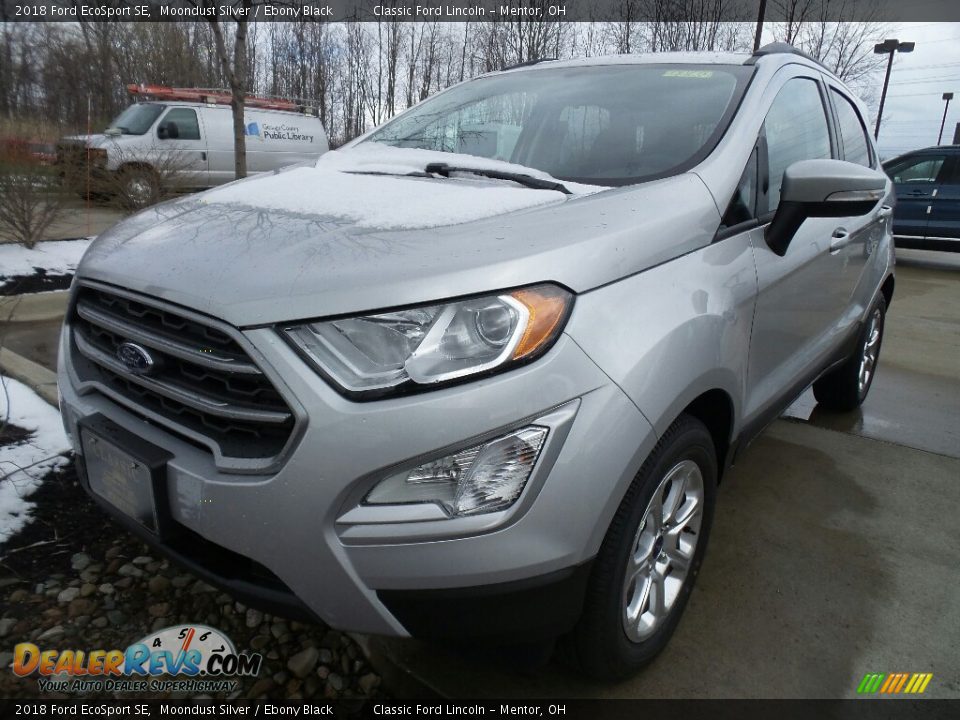 2018 Ford EcoSport SE Moondust Silver / Ebony Black Photo #1